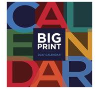 TF Publishing 2027 Big Print Wall Calendar - Large Grids for Appointments and Scheduling - Vertical Monthly Wall Calendar 2027 with Premium Matte Paper for Home and Office Organization - 12x12 in
