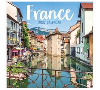 TF Publishing 2027 France Wall Calendar - Large Grids for Appointments and Scheduling - Vertical Monthly Wall Calendar 2027 with Premium Gloss Paper for Home and Office Organization - 12x12 in