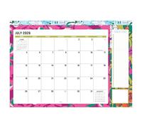 TF Publishing July 2026 - June 2027 Maximal Mirage Medium Desk Pad Monthly Blotter Calendar with Premium Paper Tear-Off Pages - 12 Month Academic Year Wall or Desk Calendar 2026-2027 - 17 in x 12 in
