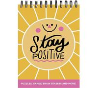 TF Publishing | Stay Positive Assorted Spiral Puzzle Book | Activity Book | Over 150 Puzzles and Solutions | Variety Brain Games | What to Do When Bored | 6" x 8"