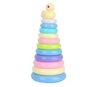 Tf2 13 1 Year Old Toys Babies Rings 18 Month Learning Stacker Development Educational Toy Rings Baby Toys Baby 9 Rings Ethical Cat (Purple, C)