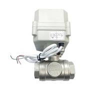 TF20-S3-C 3 Way T/L Port Stainless Steel 3/4'' DN20 Actuated Ball Valve DC12V DC24V 2/3/5 Wires(T Port Flow D,DC12-CR303)