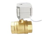 TF32-B2-C 2-Way Brass BSP/NPT 1-1/4'' DN32(Bore size29mm) Electric Normal Open/Close Valve with Indicator AC110V-230V Metal Gear(NPT_110V to 230V_CR303)