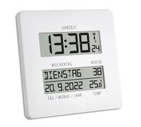 TFA Dostmann 60.4509.02 Time Line Remote Clock with Temperature Display
