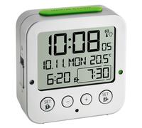 TFA® digitaler Funkwecker 60.2528.54 silber NEW