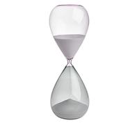TFA Dostmann 18.6011.02.40 Large 60 Minute Timer Glass Grey Pink, Sand, (L) 106 x (B) 106 x (H) 300 mm