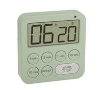 TFA Dostmann 38.2056 Digital Timer for Sports/Cooking/Learning with Magnetic Stopwatch with 3 Volume Levels, Quick Selection, Large Screen, Visual LED Warning Light