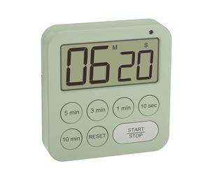 TFA Dostmann 38.2056 Digital Timer for Sports/Cooking/Learning with Magnetic Stopwatch with 3 Volume Levels, Quick Selection, Large Screen, Visual LED Warning Light