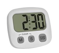 TFA Dostmann 38.2057.02 Digital Sports Cooking Learning Timer with Stopwatch and Time Magnetic Large Display Egg Timer Kitchen Timer Sports Timer White