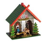 TFA Dostmann 48.1501 Wooden Weather House with Rainman and Sunwoman, Multi-Colou