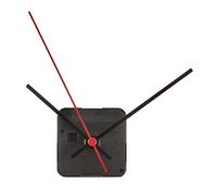 TFA Dostmann 60.3061.01 Analog Clock Movement with Silent Sweep Drive + 4 Clocksets for Crafts Black (L) (W) 29 x (H) 56 (75) mm