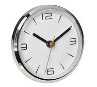 TFA Dostmann 60.3065.02 Analogue Pocket Watch with Arabic Numerals with 2 Dials for Installation Table Quartz Clock White, (L) 90 x (B) 90 x (H) 36 mm