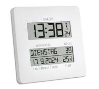 TFA Dostmann 60.4509.02 Time Line Remote Clock with Temperature Display