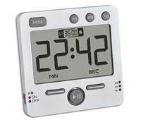 TFA Dostmann 99HOURS 38.2049.02 3 Volume Digital Stopwatch Kitchen Timer Magenic with LED Warning Light Memory Function White, (L) 79 x (B) 21,5 (44) x (H) 79 mm
