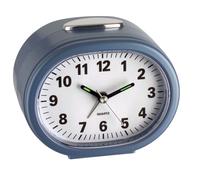 TFA Dostmann Alarm Clock Electronic in the Color Blue and Metallic