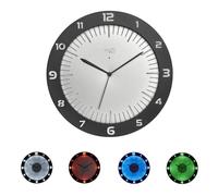 TFA Dostmann Analogue Luminous Wall Clock with LED Lumoclock, 60.3553, Including 9 Colour Variations, Gaming Accessories, Wall Decoration Bar, Night Clock, Luminous Clock, Includes Radio Wall Clock