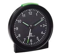 TFA Dostmann Analogue Radio Alarm Clock, Plastic, Black, (L) 81 x (W) 31 x (H) 84 mm