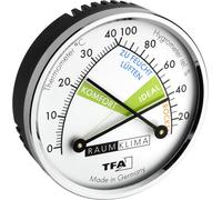TFA Dostmann Analogue Thermo-Hygrometer with Metal Ring, Multicolour