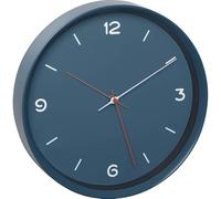 TFA Dostmann Analogue Wall, 60.3056.06, Silent Sweep Movement, Quartz Clock, Glass Cover, Petrol Blue, Plastic, L 309 x B 50 x H 309 mm