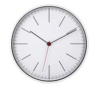 TFA Dostmann Analogue Wall Clock, Glass Plastic, White, L 280 x B 37 x H 280 mm