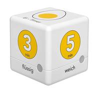 TFA Dostmann Cube 38.2041.07 Digital Egg Timer Kitchen Timer White/Yellow L 60 x W 60 x H 60 mm