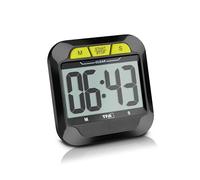 TFA Dostmann Digital Kitchen Timer with Stopwatch, 38.2054, Loud Alarm, Large Display, Magnet & Stand, Timepiece for Cooking, Learning, Fitness, Black/Green