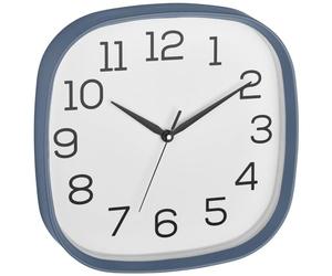 TFA Dostmann Dove Blue Analogue Wall Clock with Silent Sweep Drive Glass Cover 295 x 55 x 295 mm (L) 20.3053.06