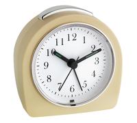 TFA Dostmann Electronic Alarm Clock Retro Look Analog Beige