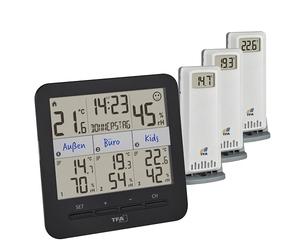 TFA Dostmann KLIMA@HOME 2 Funk-Thermo-/Hygrometer black 30.3075.01