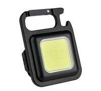 TFA Dostmann Mini LED Work Light COB 43.2040 Inspection Light Portable Magnetic Workshop Lamp Outdoor with Bottle Opener for Repairs Car Outdoor Black