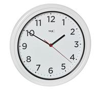 TFA Dostmann Outdoor Wall Clock Waterproof 60.3078 Outdoor Clock, UV Resistant, Quartz Clock without Radio, for Swimming Pool, Patio, Garden, Balcony, 30.5 cm Diameter, Easy to Read, White
