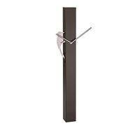 TFA Dostmann Picus analogue pendulum clock, 60.3062.08, modern, quartz movement, rose gold bird, dark brown, Aluminium Plastic, (L) 246x (B) 75 x (H) 653 mm