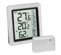 TFA Dostmann Thermometer wireless Info, 30.3065.02, indoor and outdoor, with indoor hygrometer, incl swiss precision sensor
