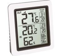 TFA Dostmann Thermometer wireless Info, 30.3065.02, indoor and outdoor, with indoor hygrometer, incl swiss precision sensor