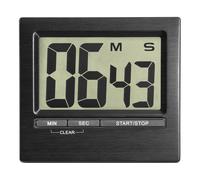 TFA Dostmann 38.2013.01 Electronic Timer and Stopwatch with Large Display Front Black Aluminium