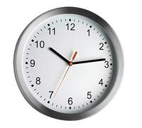 TFA® Wanduhr 98.1045 silber 29,5 cm Aluminium NEW