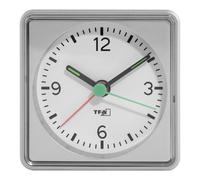 TFA® Wecker silber Kunststoff NEW
