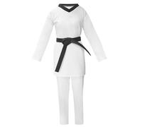 TFAOYS 2 Piece/Set Professional Taekwondo Uniform Training Suit Feature Anti Tear Fabric and Most Flexibility Close Fit Combat Practice Suit