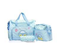 TFAOYS 4pcs Baby Diaper Changing Bag Set Functional Baby Diaper Bag Set with Removable Changing Mat and Milk Oxford Fabric
