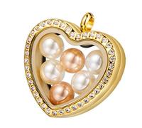 TFAOYS Artistic Stainless Steel Heart Shape Pendant for Crafting Projects Jewelry Component Jewelry Making Accessories