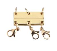 TFAOYS Clasp Necklaces Locking Jewelry Converter Keeping Multiple Necklaces From Getting Necklet Double Triple Necklace Layering Separator for Stackable Chains