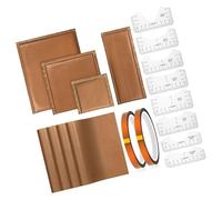 TFAOYS Complete Transfer Set Featuring Thermal Tape and Protective Covers for Apparel Creation Clothing Positioning Ruler