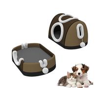 TFAOYS Convertible Shelter with Removable Warm Pillow, Reversible Mat & Fabric, Base Year-Round Use Double Manner Pet Mat Winter Season