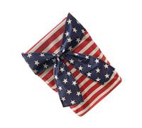 TFAOYS Digital Print Americans Flag Chair Cover Elastic Polyester Materials with Decorative Bowknot Easy Installion Chair Cover