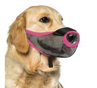 TFAOYS Dog Muzzle Mouth Guard for Large Secure Biting Proof Chewing Proof Adjustable Dog Stop Barking Soft Net