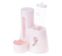 TFAOYS Double Chamber Small Animal Feeder and Water Bottle Stable Base Construction for Cage Environment Small Animal Food Water Dispenser
