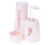 TFAOYS Double Chamber Small Animal Feeder and Water Bottle Stable Base Construction for Cage Environment Small Animal Food Water Dispenser
