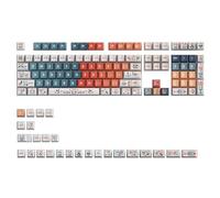 TFAOYS Ergonomic Profile Keycap Tribal Totems Design Heat Sublimated Printing Universals for 61/64 / 75 / / 98 Arrangements Sublimations Tribal Totems Theme Keycap Set