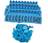 TFAOYS Flexible Livestock Ear Markers Pack of 100 Ideal for Cattle Sheep and Pigs Featuring Bright Colors and Extended Use Anti Theft Ear Identifiers