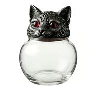 TFAOYS Handcrafted Witch Owl Apothecary Seasoning Jars with Lid Unique Witchcore Kitchen Decors for Salt, Pepper, & Tea Clear Seasoning Jars